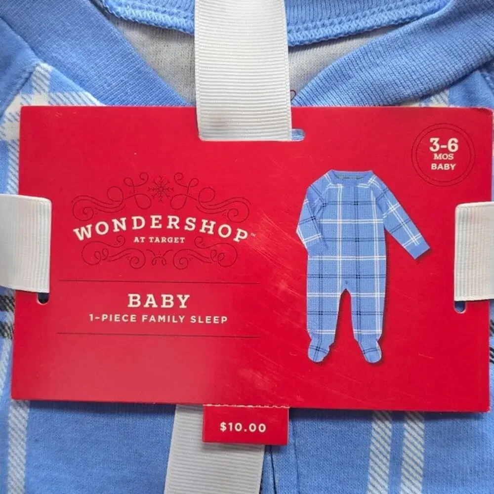 Baby Plaid Matching Family Footed Pajama | Wondershop | 3-6 Mos